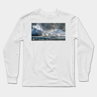 Storm Cloud Panorama over Lake Constance Long Sleeve T-Shirt